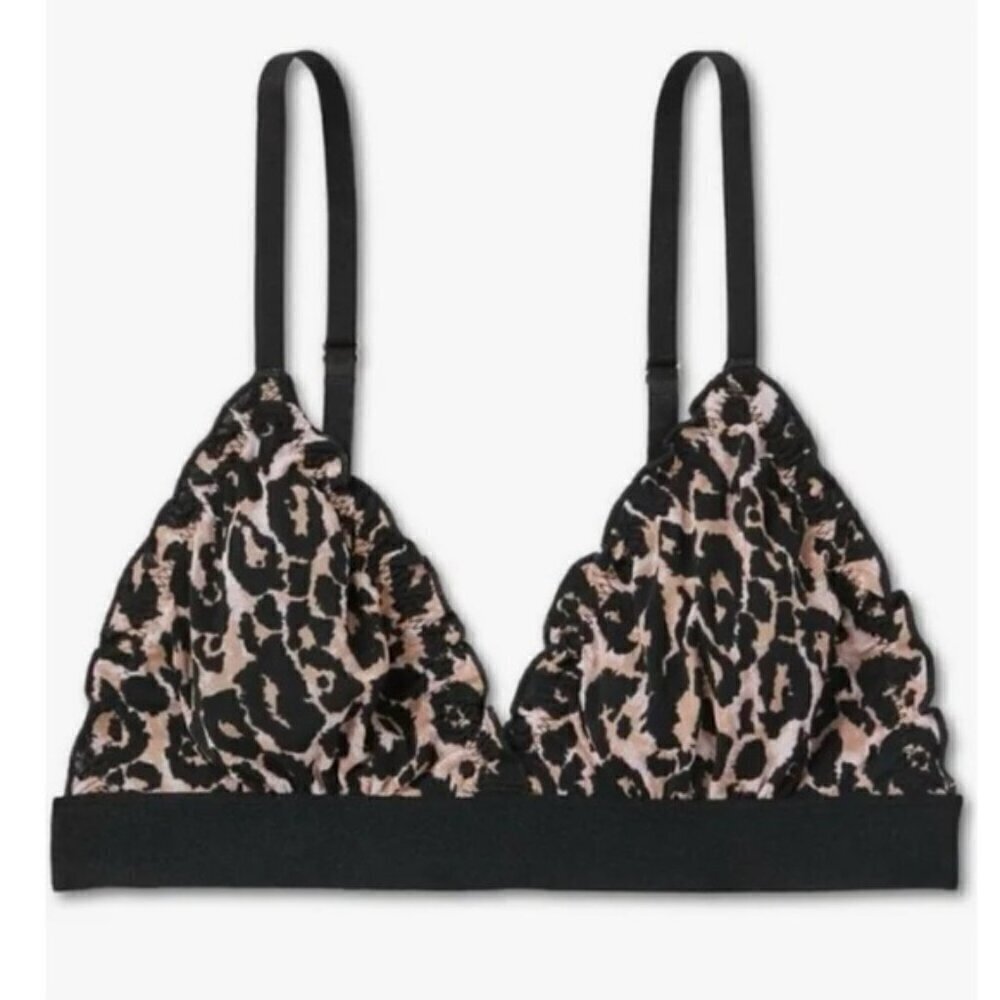 DVF X Target Leopard Mesh Bra NWT